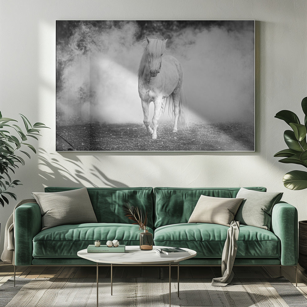 Artwork- Icelandic pony-34" x 22" Metalinches-Metal