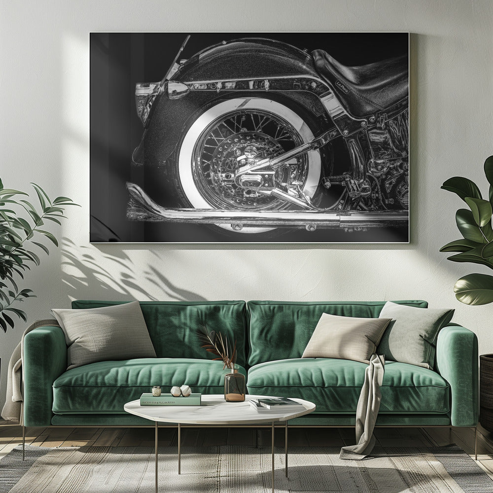 Artwork- Harley-34" x 22" Metalinches-Metal