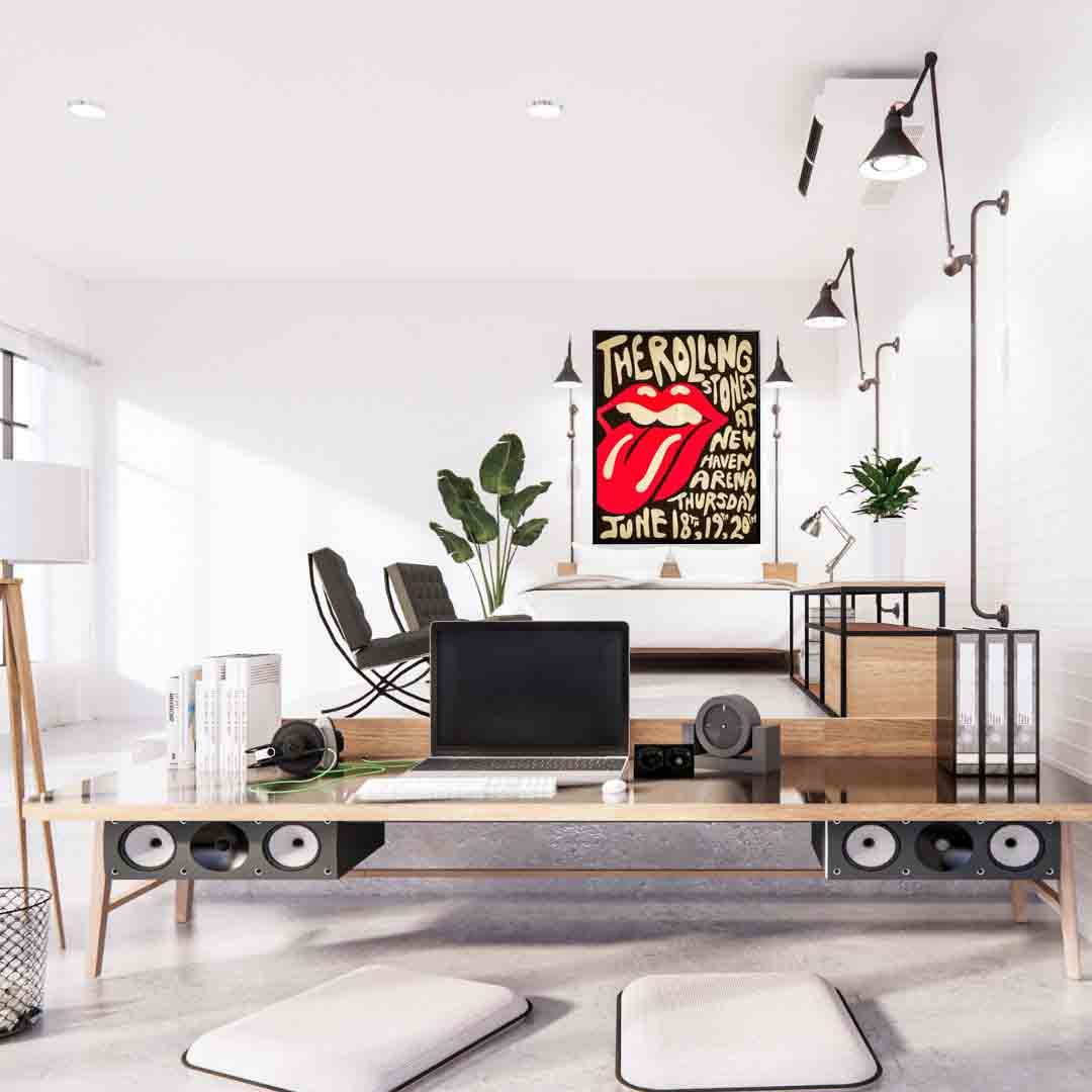 Rolling Stones Canvas- Vintage Music Poster