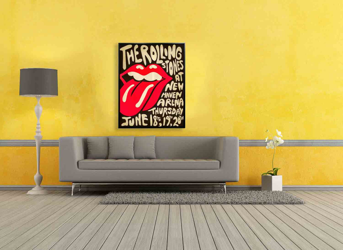 Rolling Stones Canvas- Vintage Music Poster
