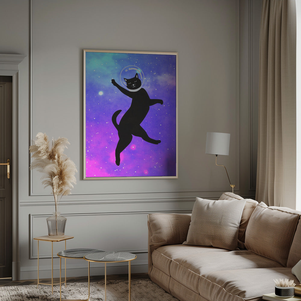 canvas prints Happy Space Catinches-