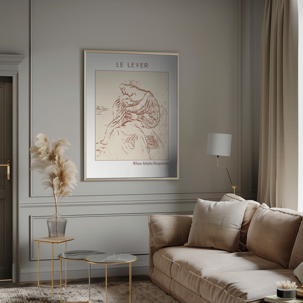 canvas prints Line Art Minimalist – Le Lever (1865)inches-