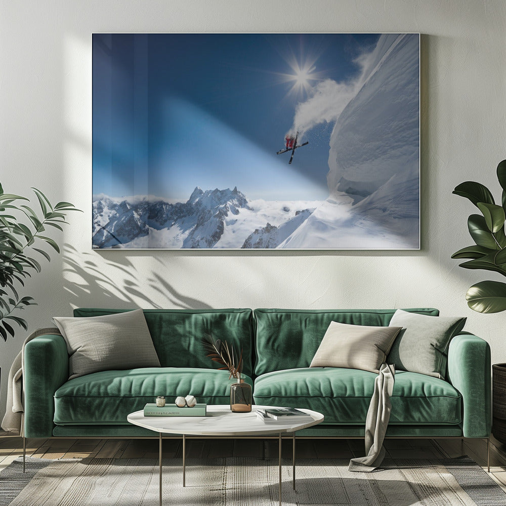 Artwork Higher20X16inches- White Frame