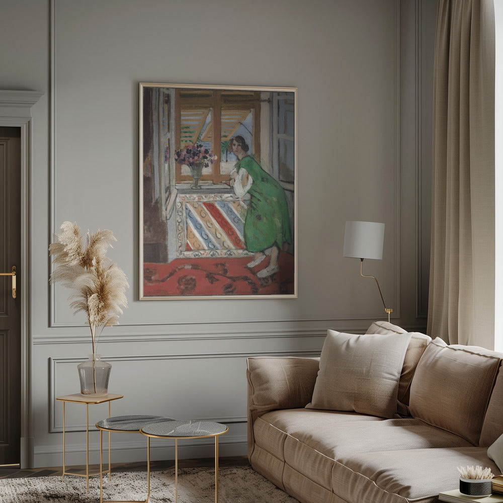 Artwork Jeune Fille a La Mauresque Original 1954 -inches