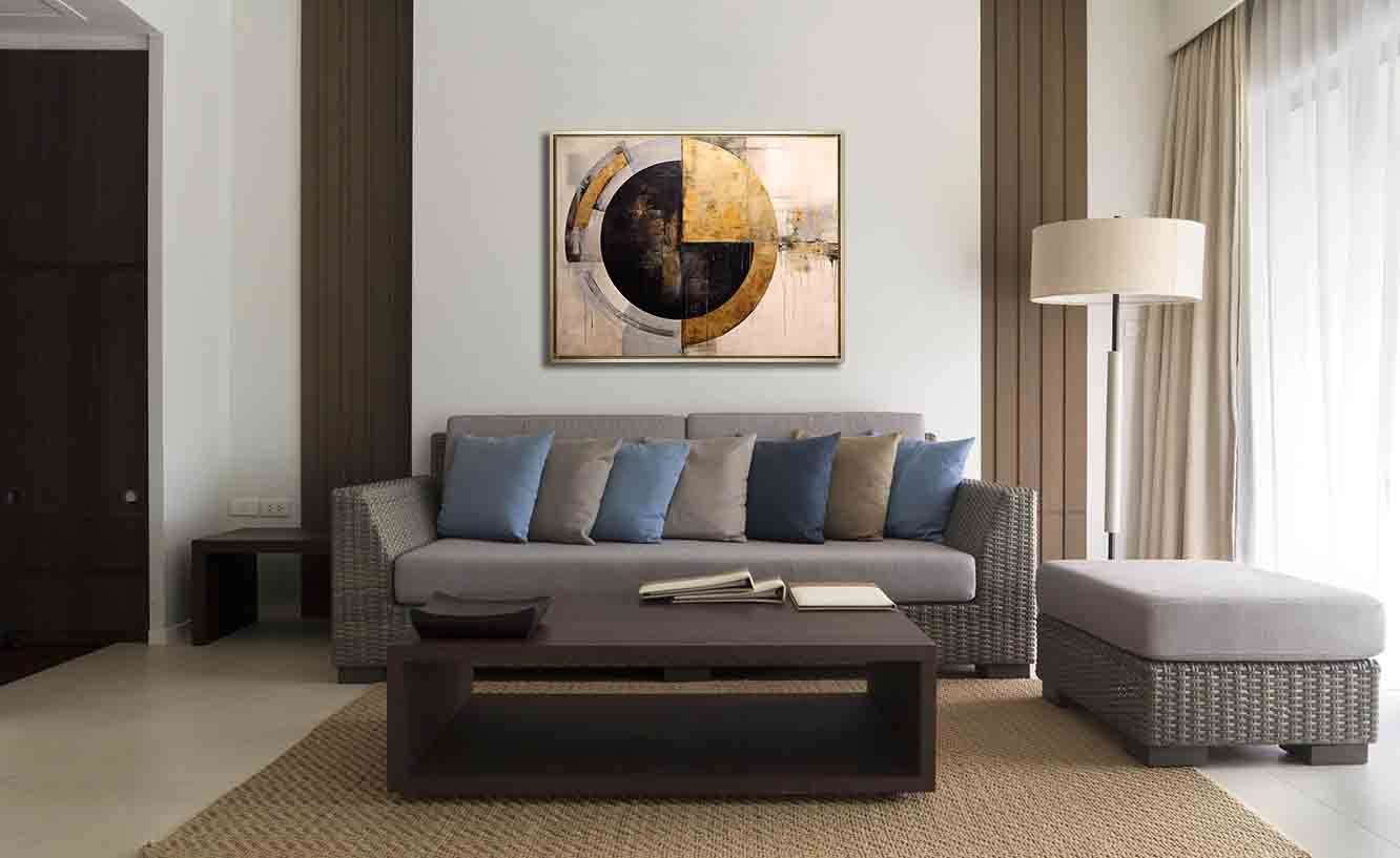 Abstract Sun -Canvas print- Modern Art
