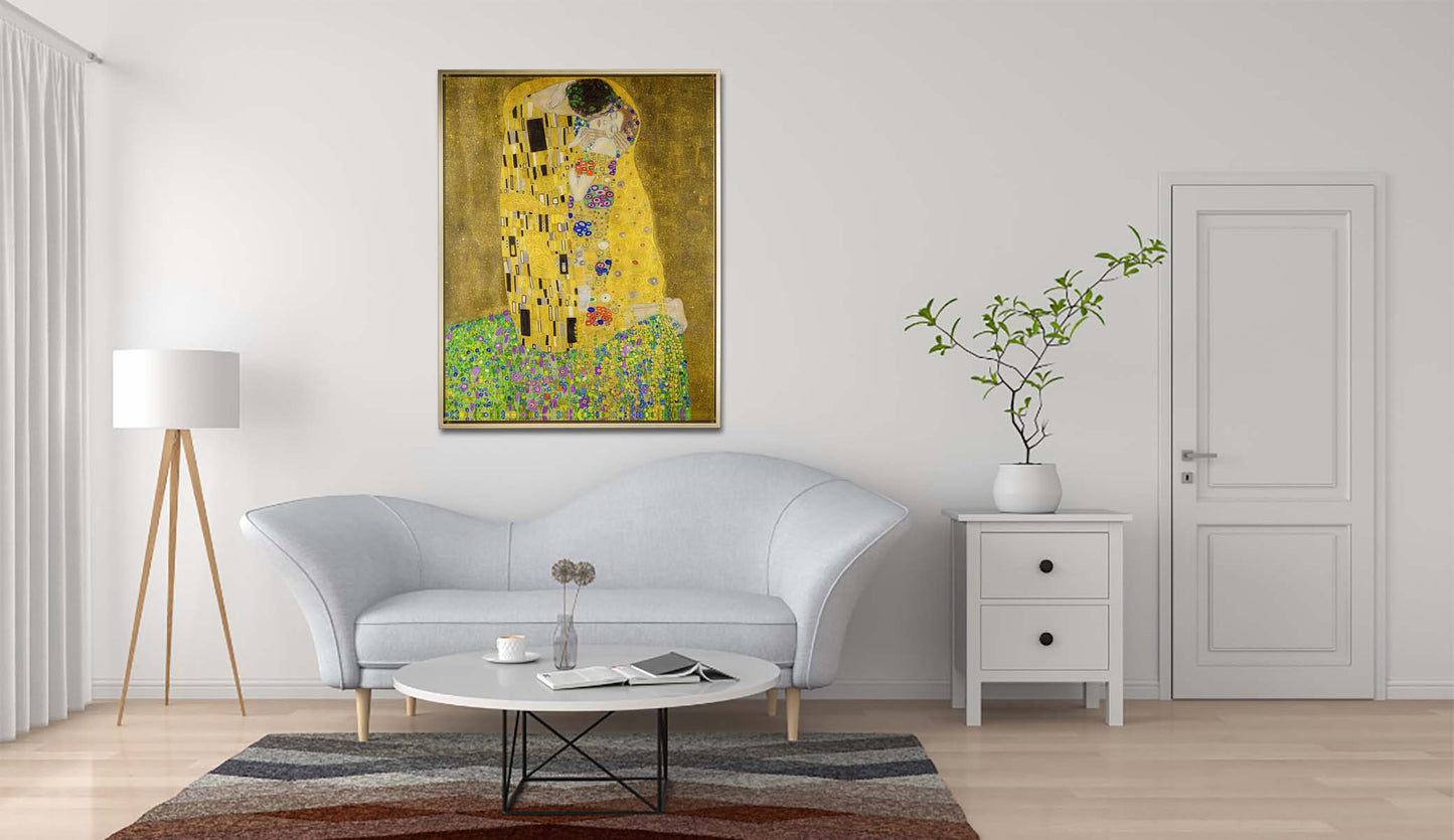" The Kiss" Fine Art-Gold varnish