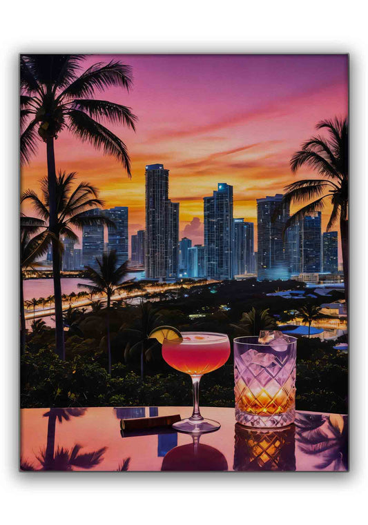 " Miami Vibe" Fine Art Canvas