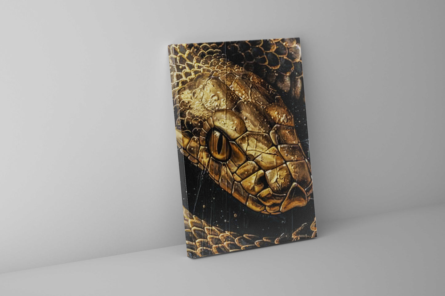Golden Snake 36"x48" Wall Artwork 0