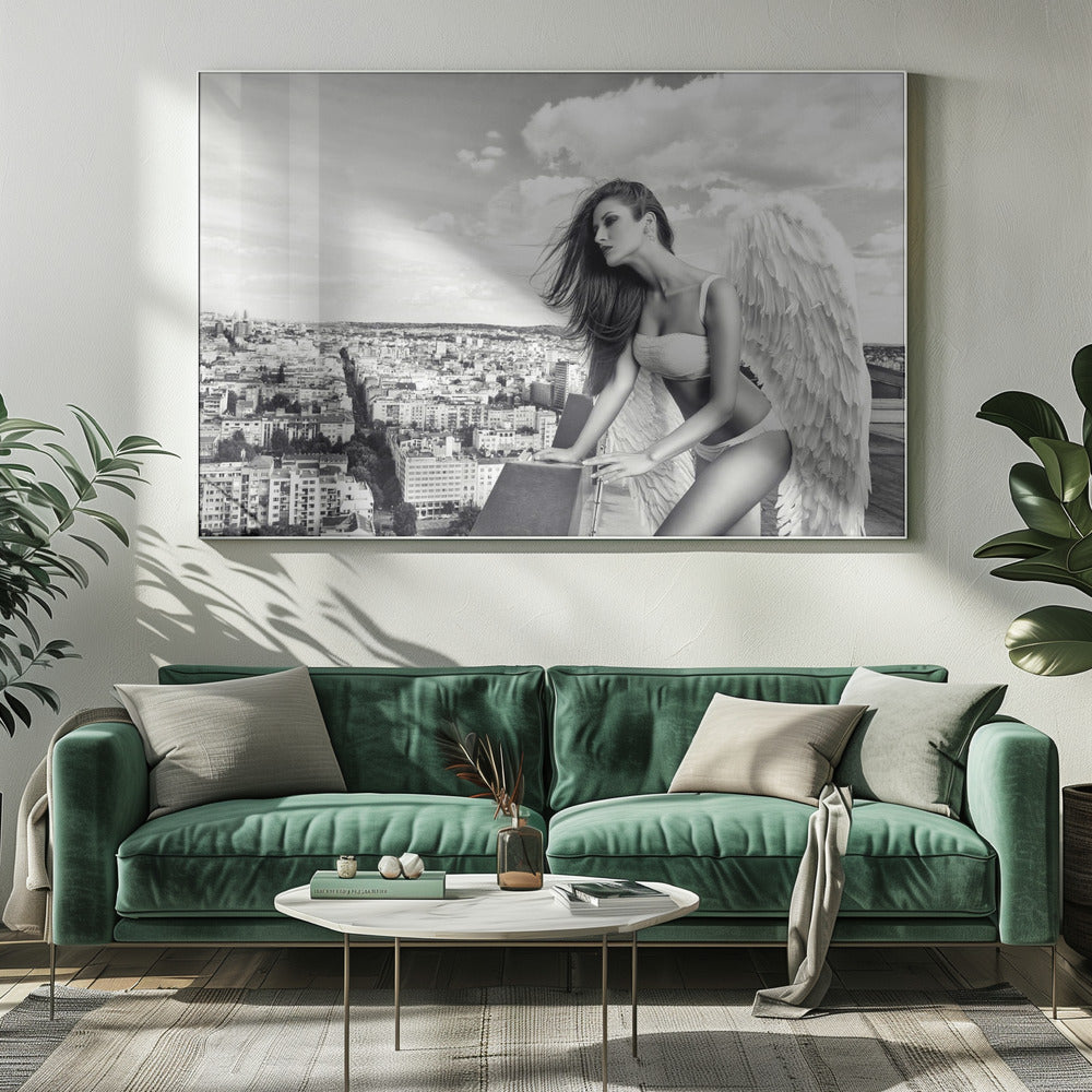 Artwork Angel20X16inches- White Frame