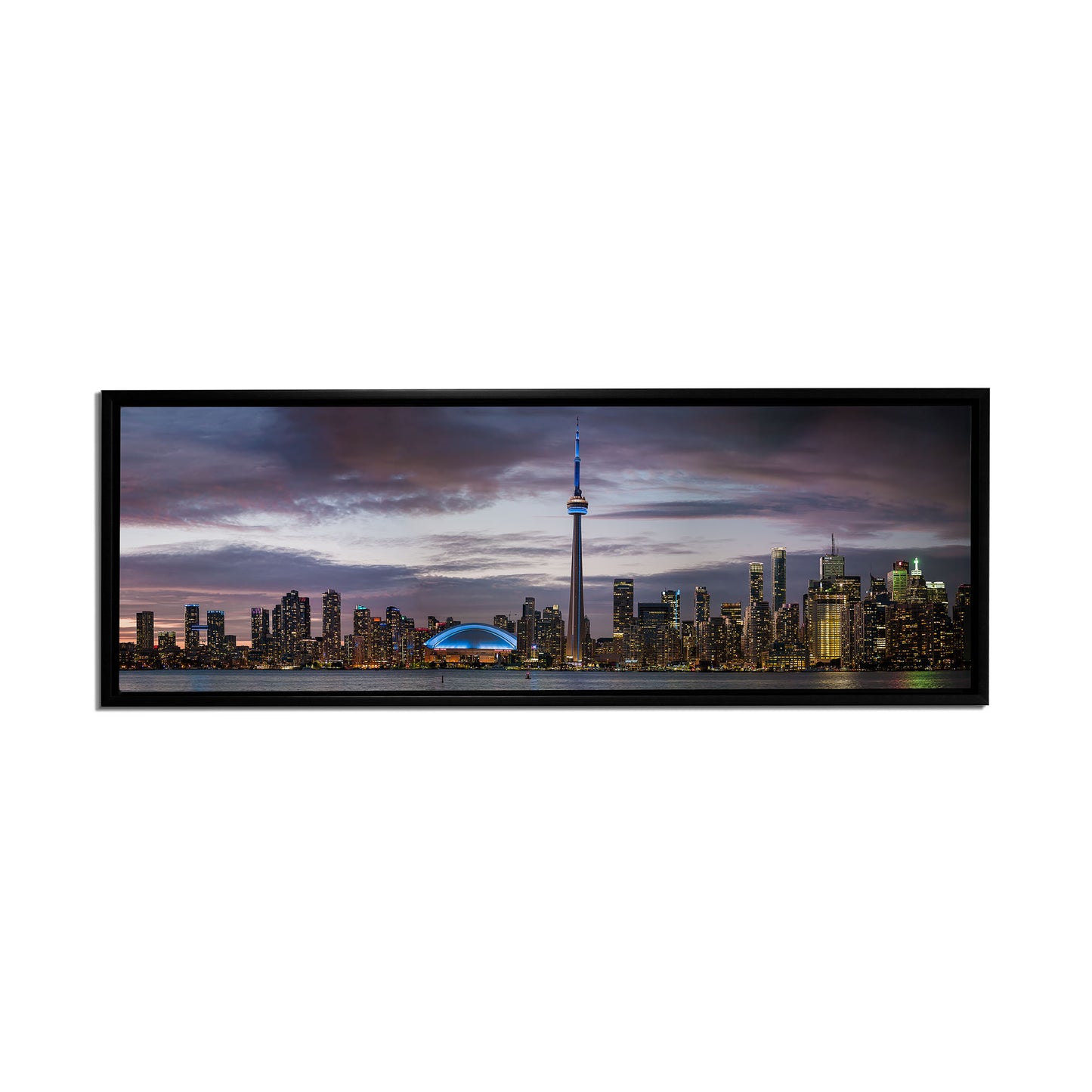 Sunset of Toronto, CN tower, Roger Center-Cities Skyline-RGB varnish