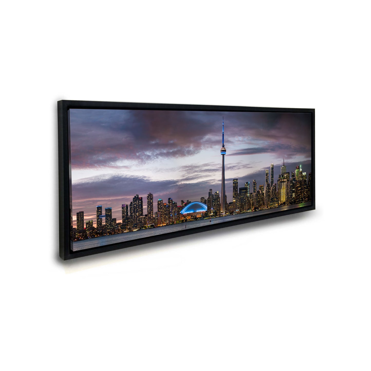 Sunset of Toronto, CN tower, Roger Center-Cities Skyline-RGB varnish