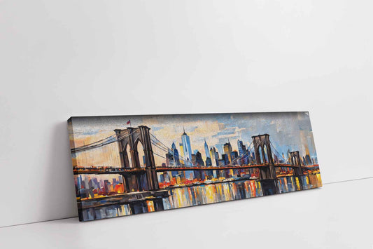 New York palette knife Fine Art Canvas Print