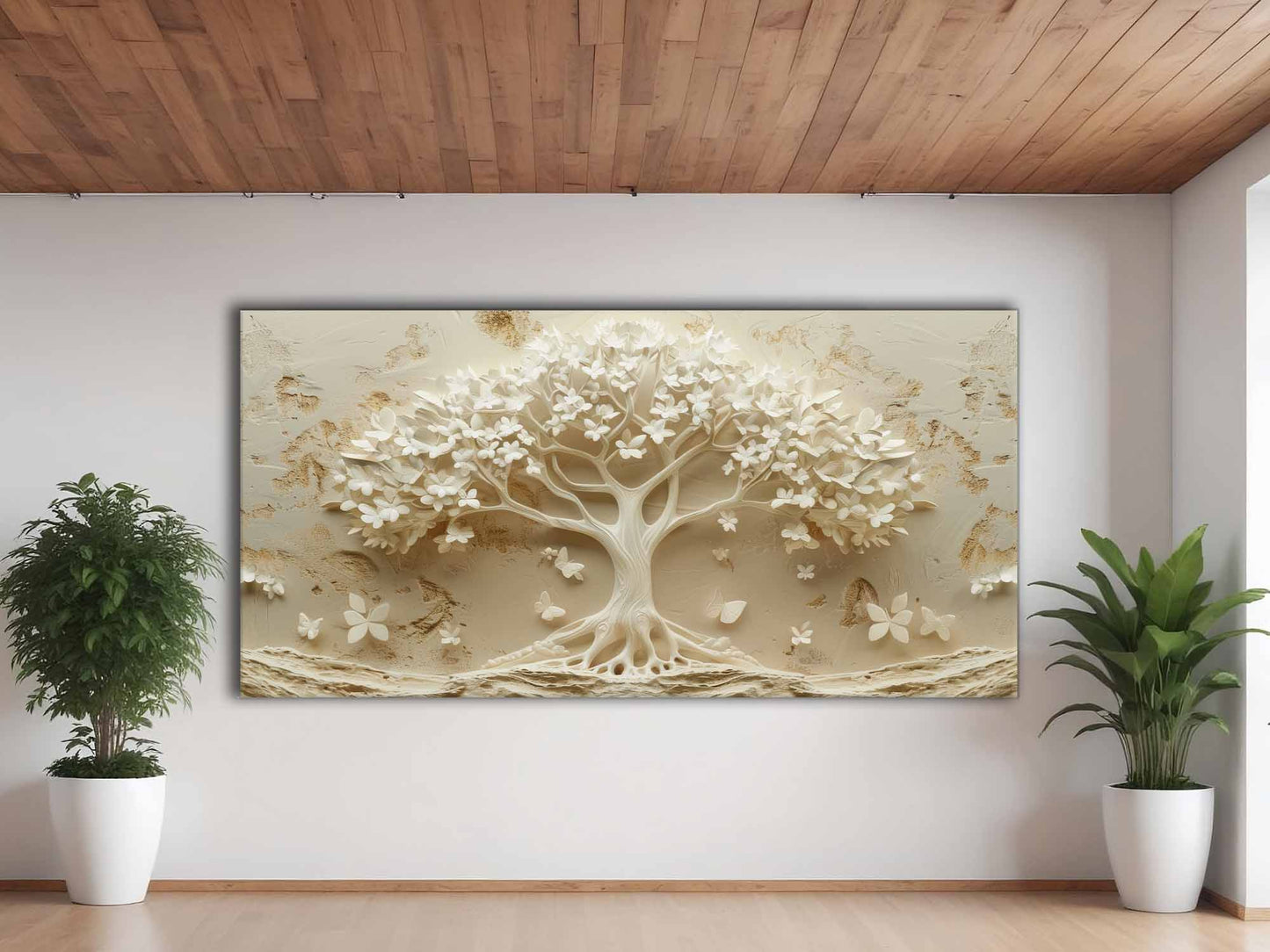 Ivory Tree 72" x 36" Fine Art Canvas Print
