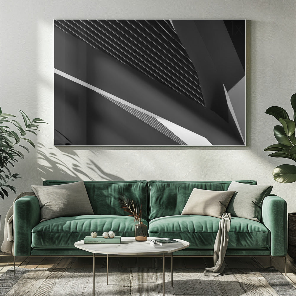 Artwork- Abstraction of a swan-34" x 22" Metalinches-Metal
