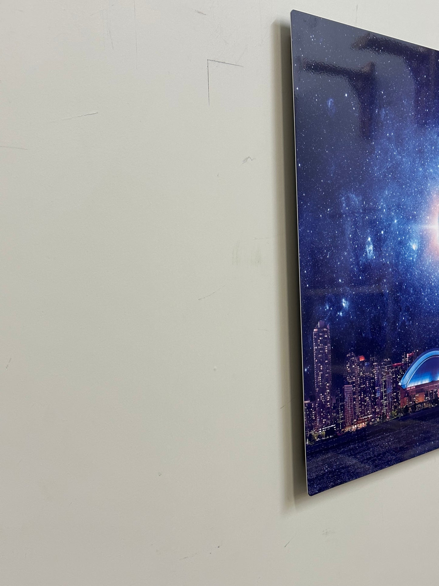 Light sky with CN Tower-Metal aluminum print- Toronto-Limited Edition