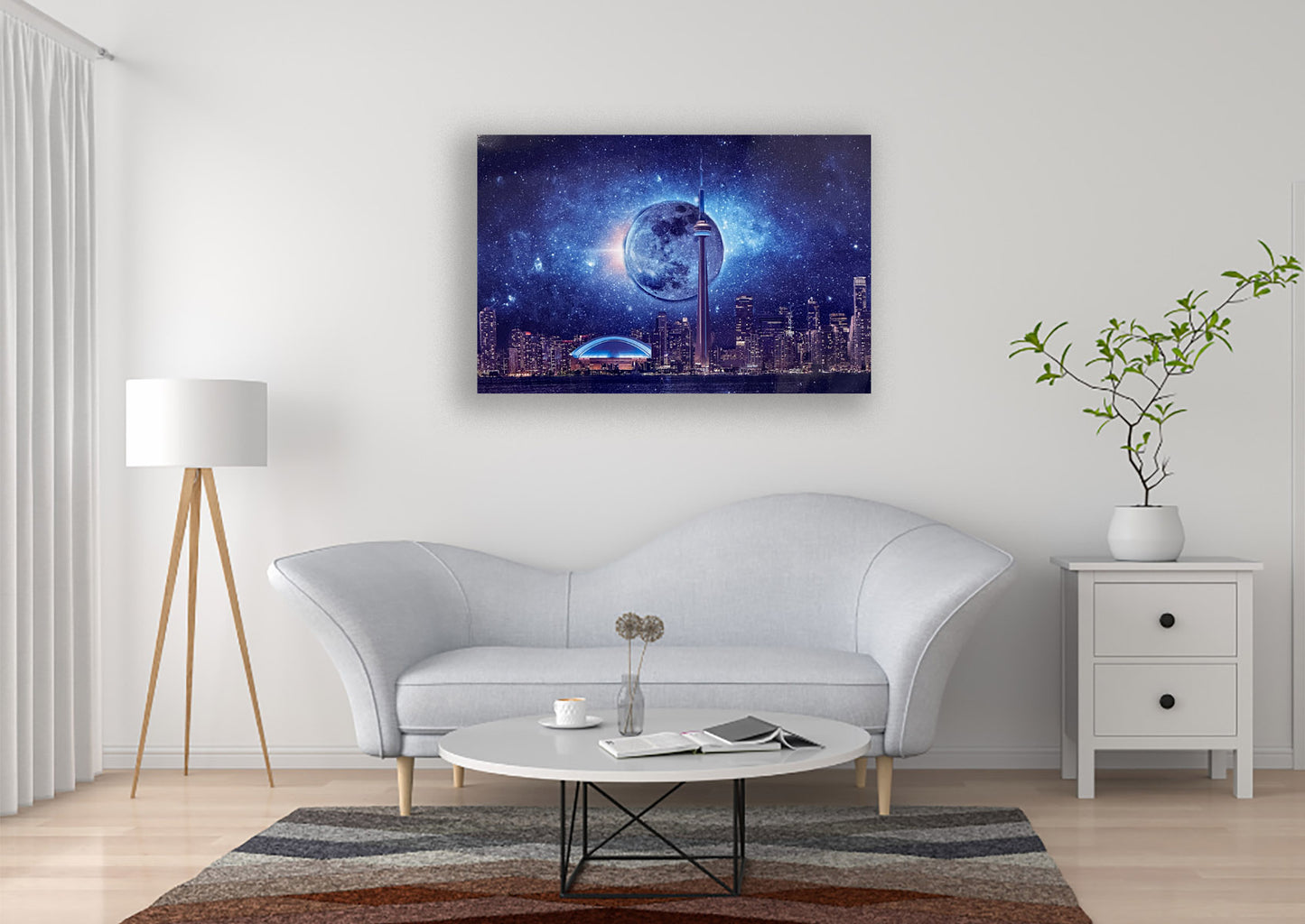 Light sky with CN Tower-Metal aluminum print- Toronto-Limited Edition