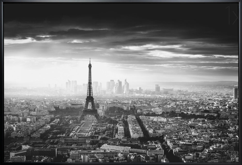 Paris Wall Artwork In White Floating Frame