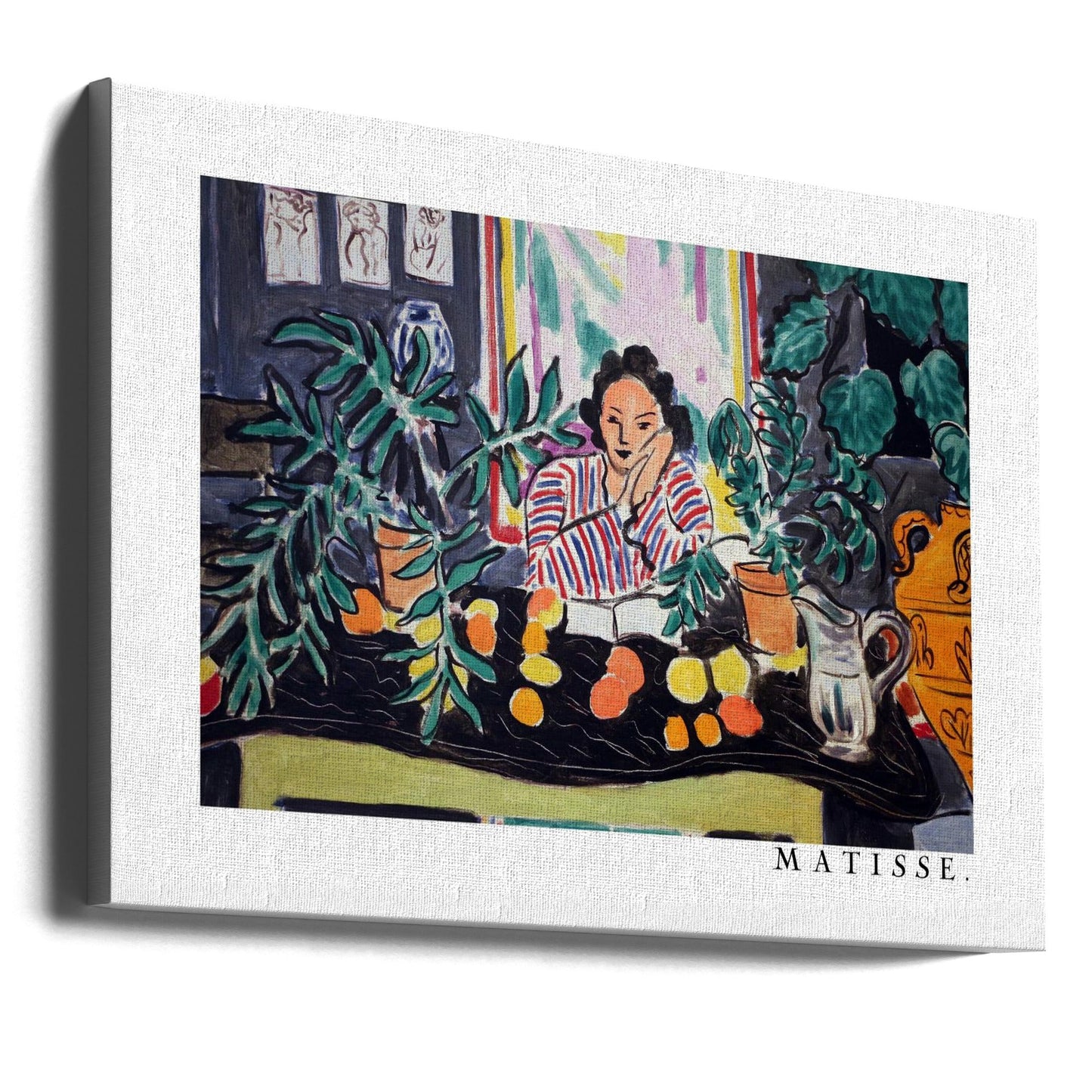 Artwork Interno Con Vaso Etrusco 1940 20X16-inches