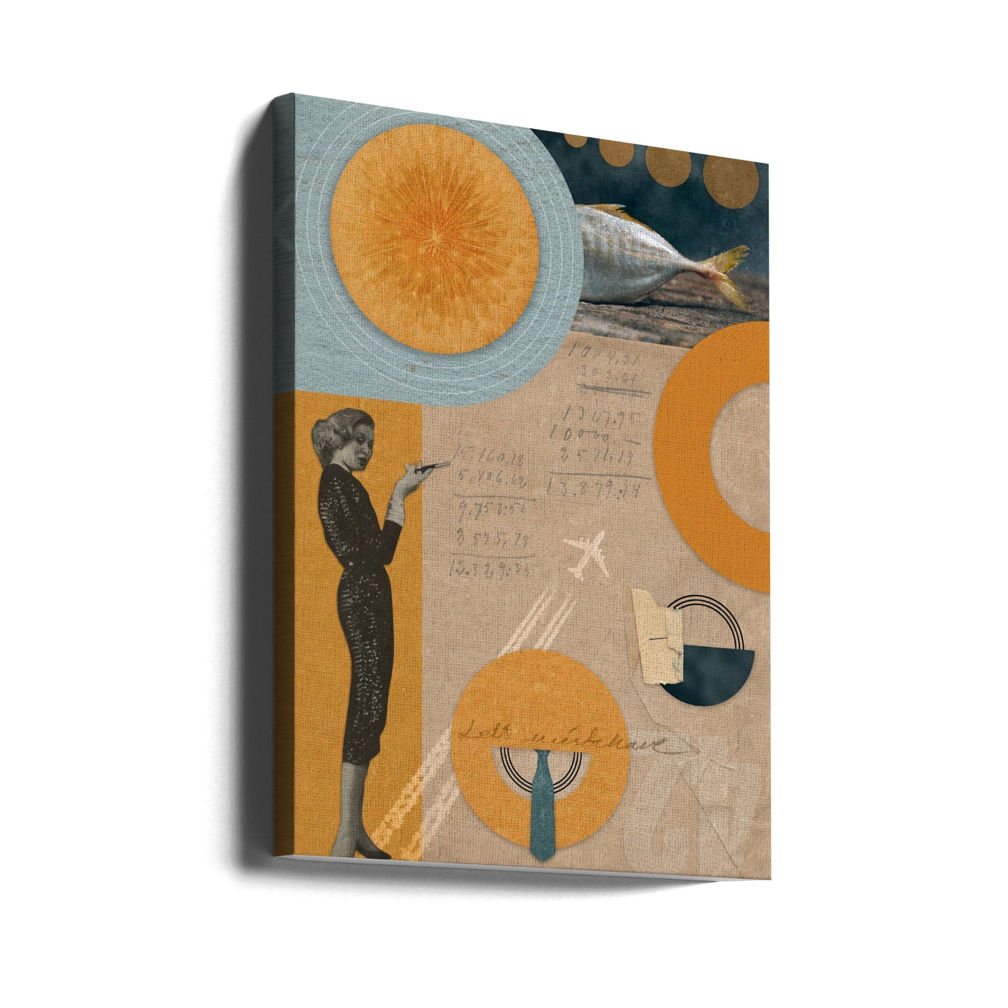 Abstract Art Canvas Print-wall-art-let-039-s-misbehave-24X36inches