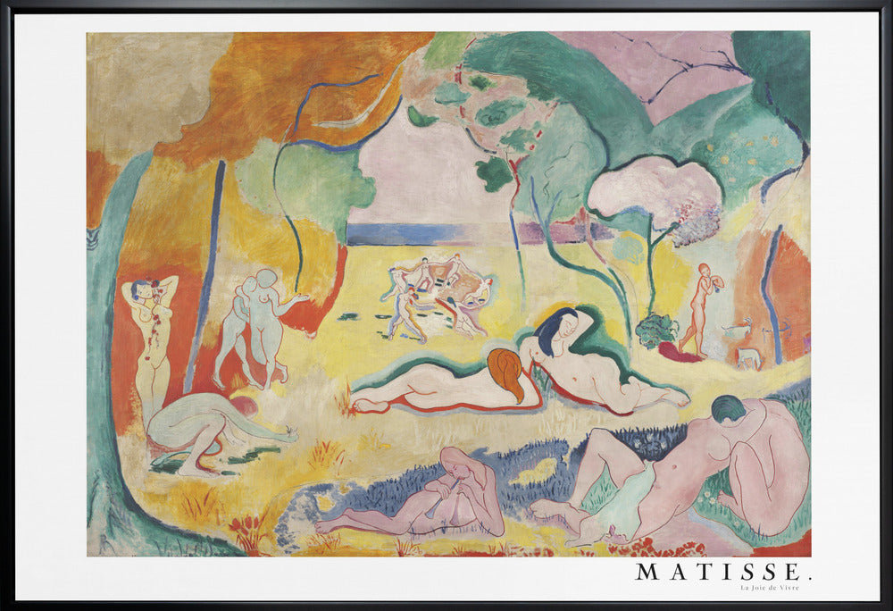 Artwork La Joie De Vivre, With Boarder 20X16-inches