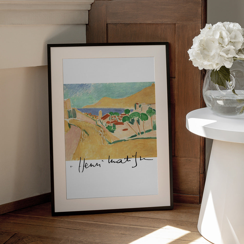 Artwork Collioure En Aout Autographed 24X36-inches