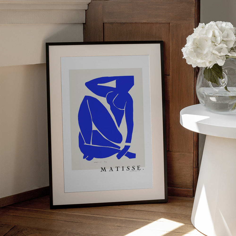 Artwork Nudo Blu III 1952 Boarder 24X36-inches