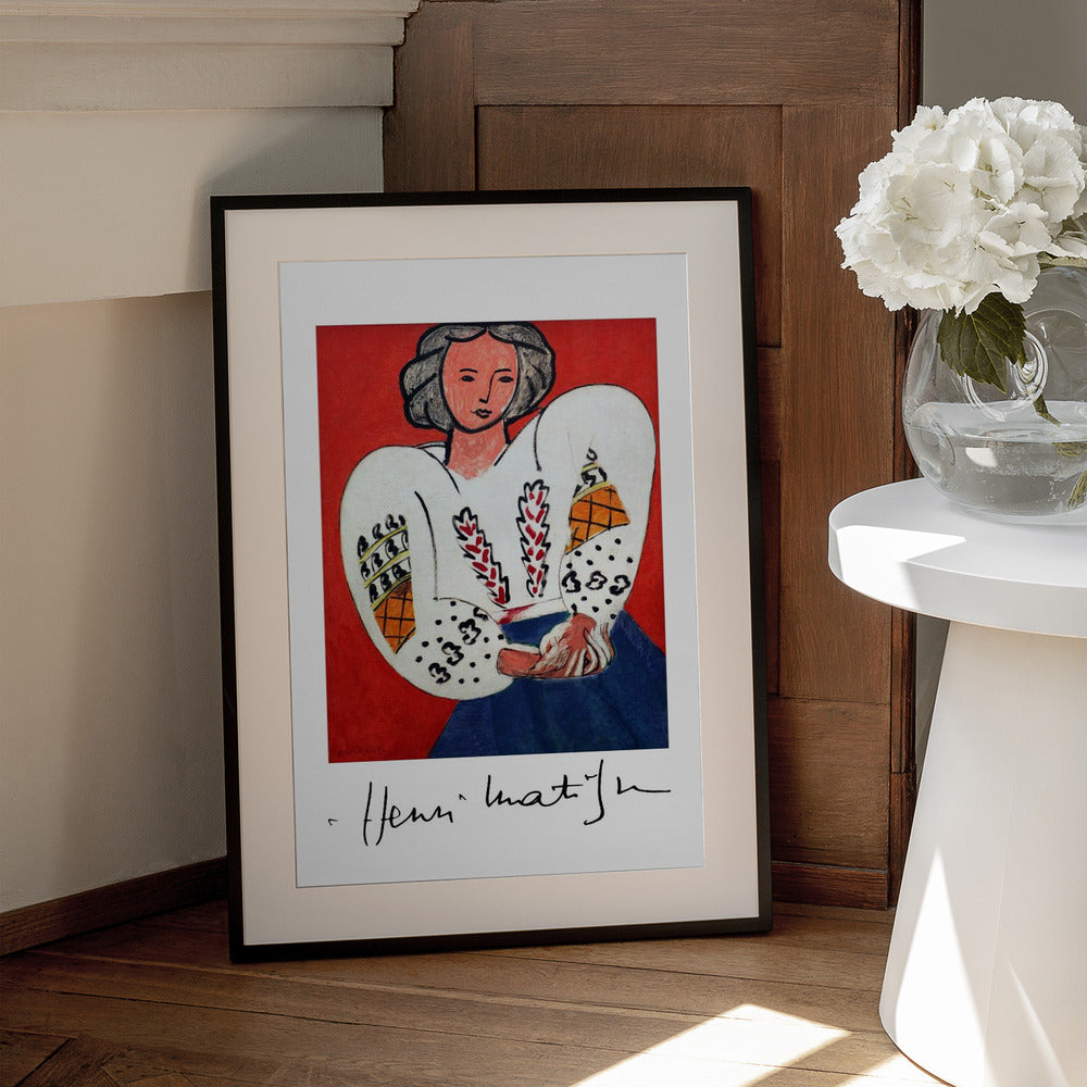 Artwork Henri Matisse, La Camicetta Romena, 1940 24X36-inches