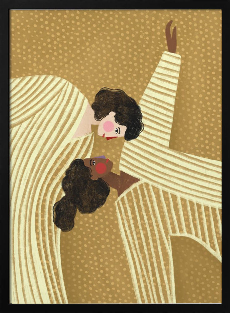 Two Line Women Wall Artwork Gallery Wrapped (Ready to Hang)