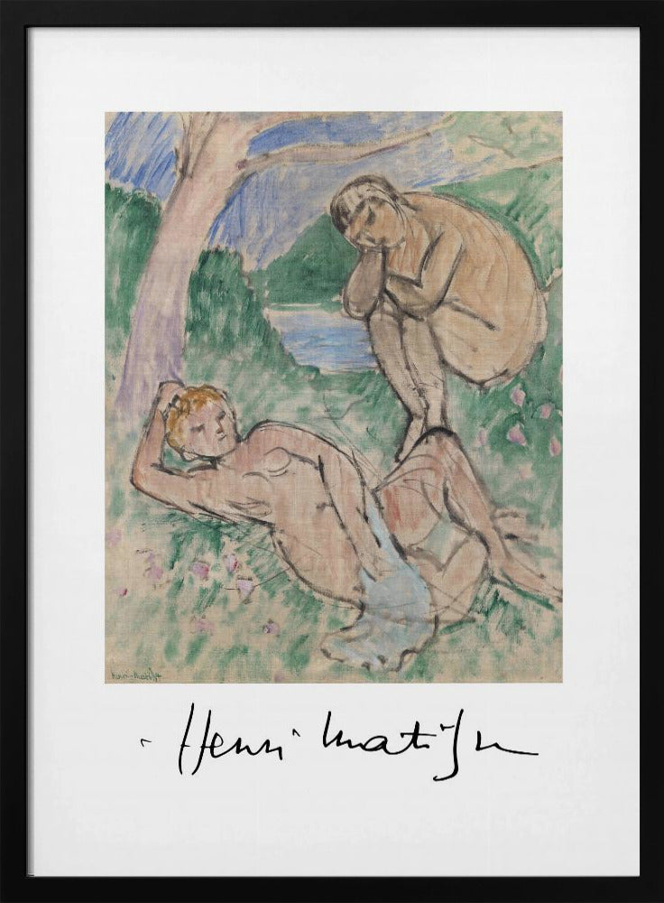 Artwork Baigneurs Autographed 36X48-inches