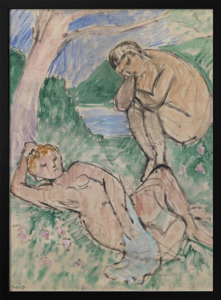 Artwork Baigneurs 36X48-inches