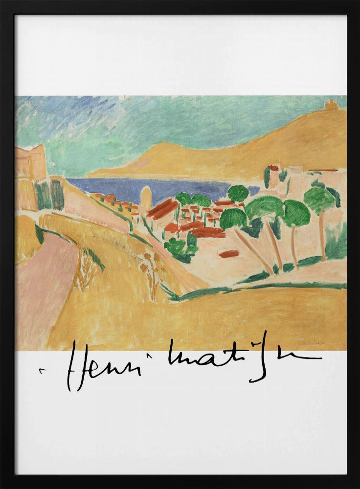 Artwork Collioure En Aout Autographed 36X48-inches