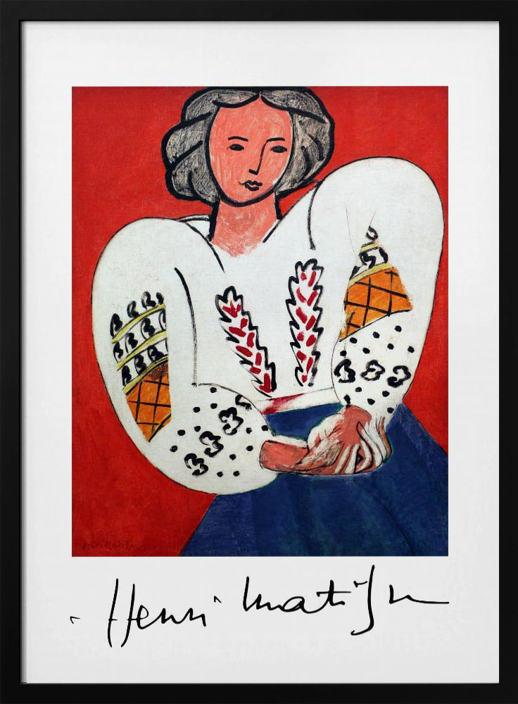 Artwork Henri Matisse, La Camicetta Romena, 1940 36X48-inches