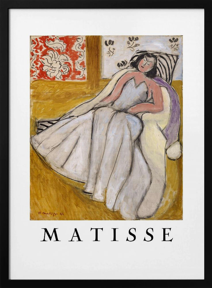 Artwork Jeune Femme à La Pelisse Blanche 36X48-inches
