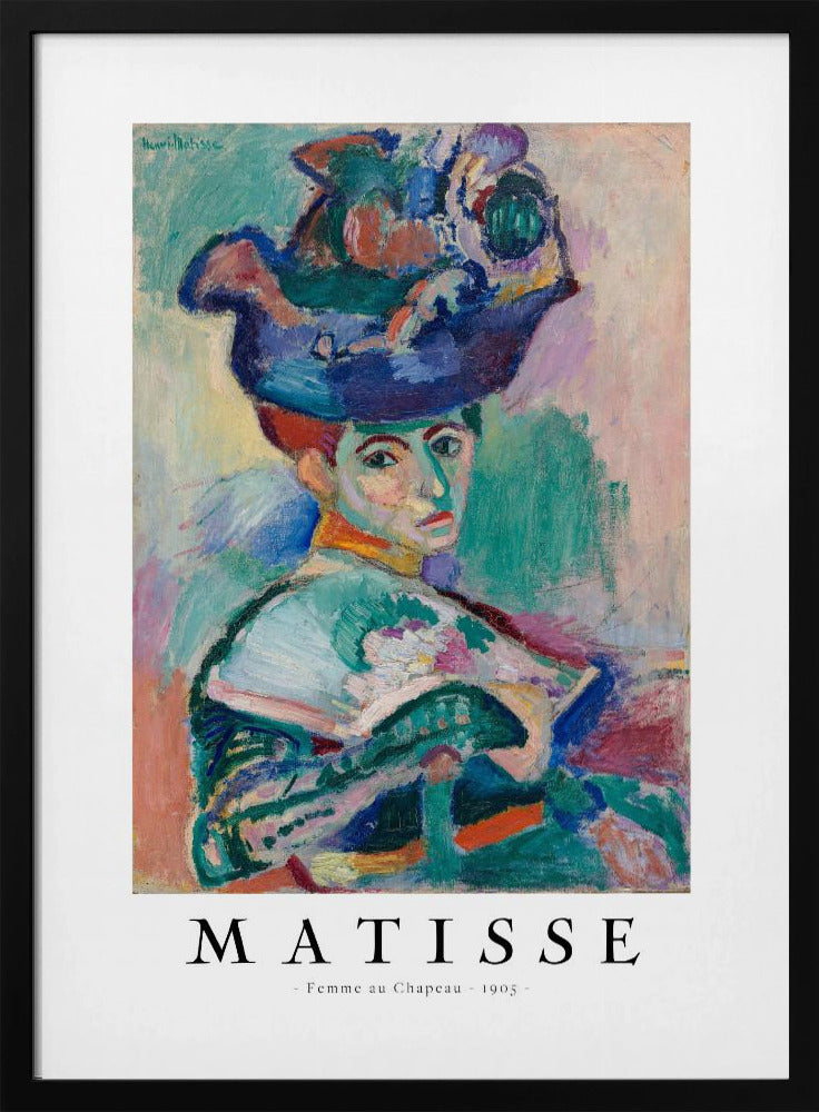 Artwork Woman With Hat 1905 36X48-inches