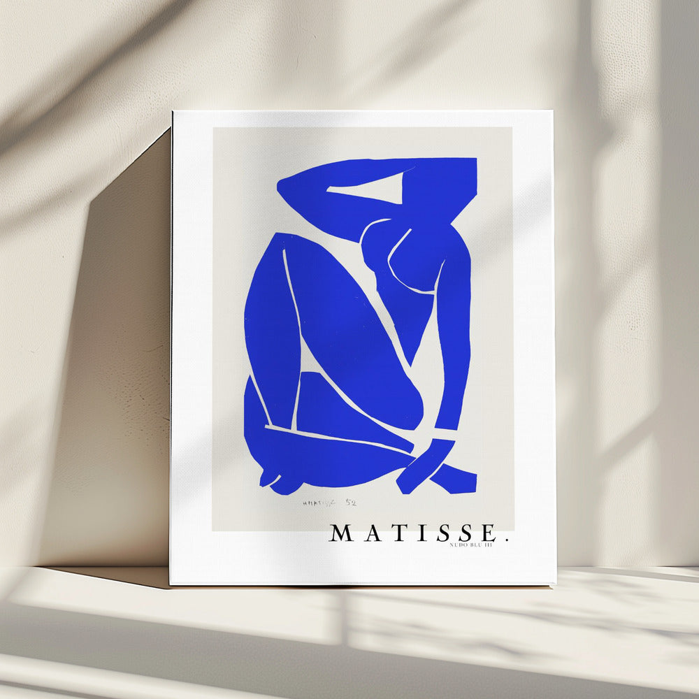Artwork Nudo Blu III 1952 Boarder 24X36-inches