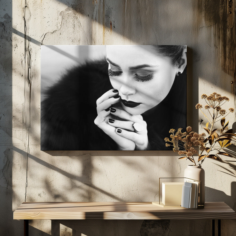 Artwork- between fingers-36X24inches-Gallery Wrapped (Ready to Hang)