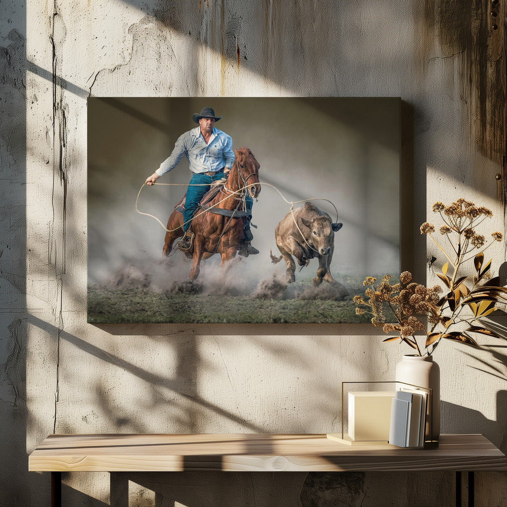 Roped Wall Artwork In White Floating Frame