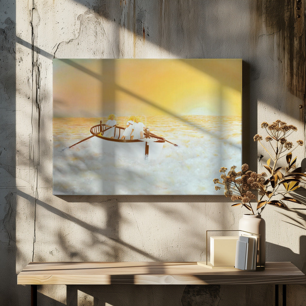 canvas prints Soul Searchers48X36inches- Black Frame