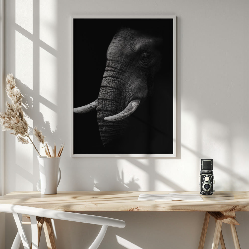 Portrait Wall Artwork In White Floating Frame
