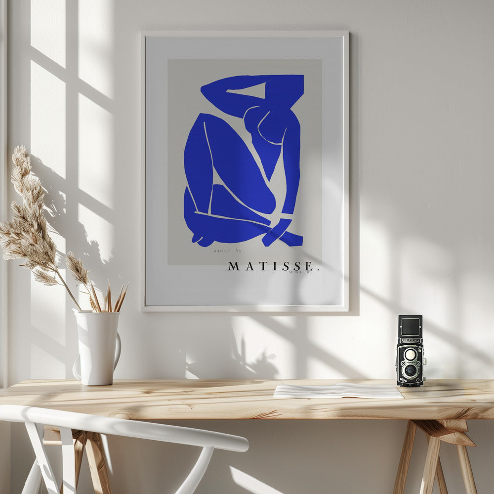 Artwork Nudo Blu III 1952 Boarder 24X36-inches