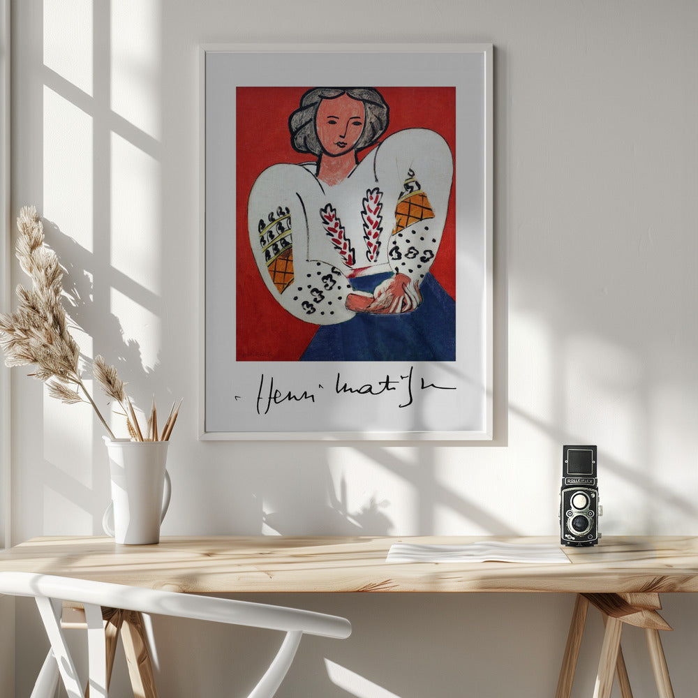 Artwork Henri Matisse, La Camicetta Romena, 1940 24X36-inches