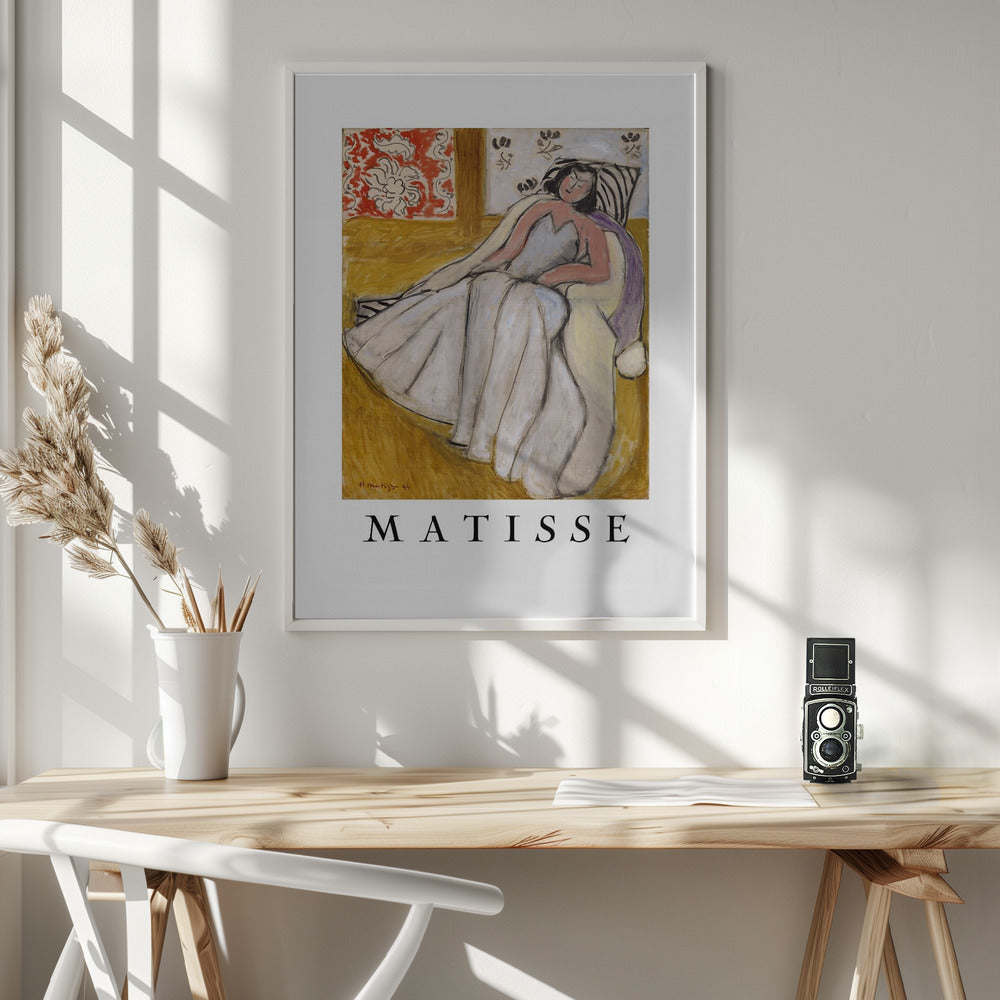 Artwork Jeune Femme à La Pelisse Blanche 24X36-inches