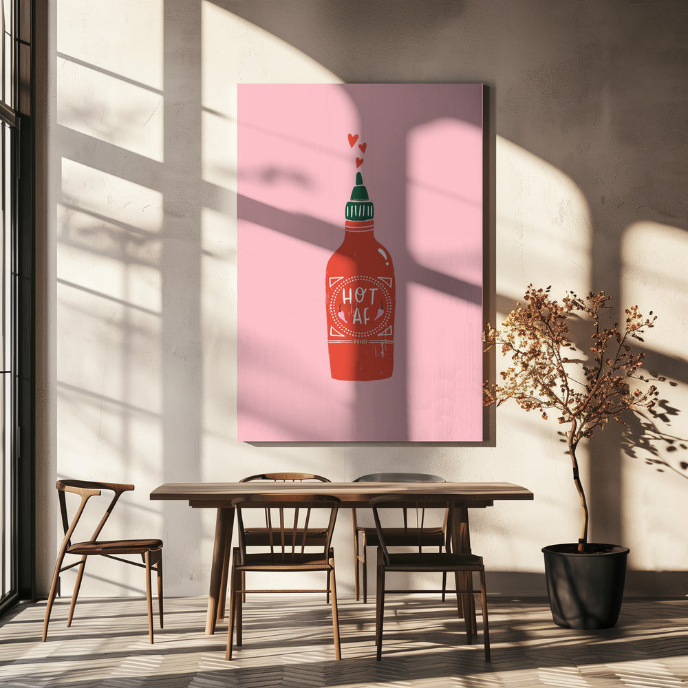 Hot Af Wall Artwork In Black Floating Frame