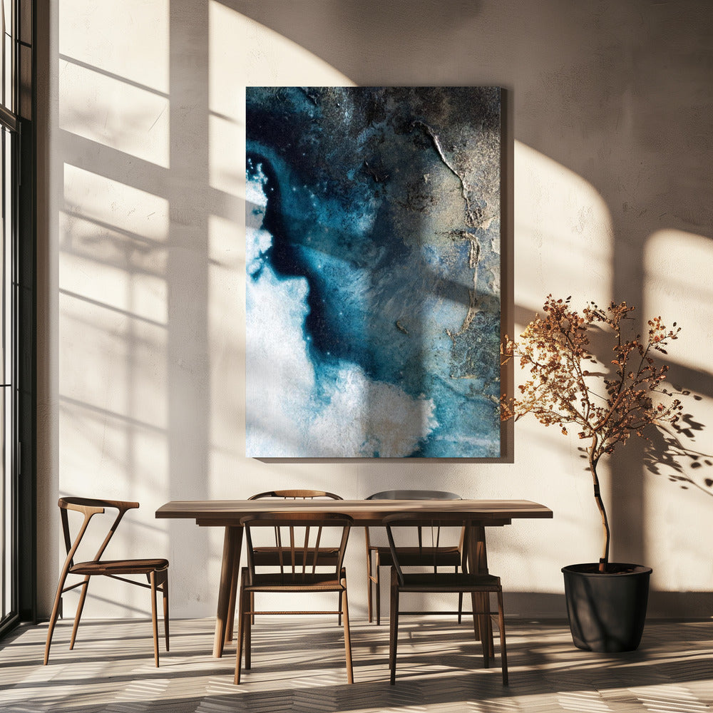 The Edge Wall Artwork In White Floating Frame