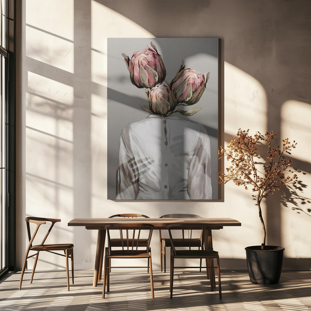 Unknown Longing No.I Wall Artwork In White Floating Frame