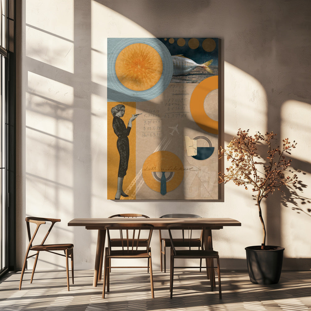 Abstract Art Canvas Print-wall-art-let-039-s-misbehave-36X48inches