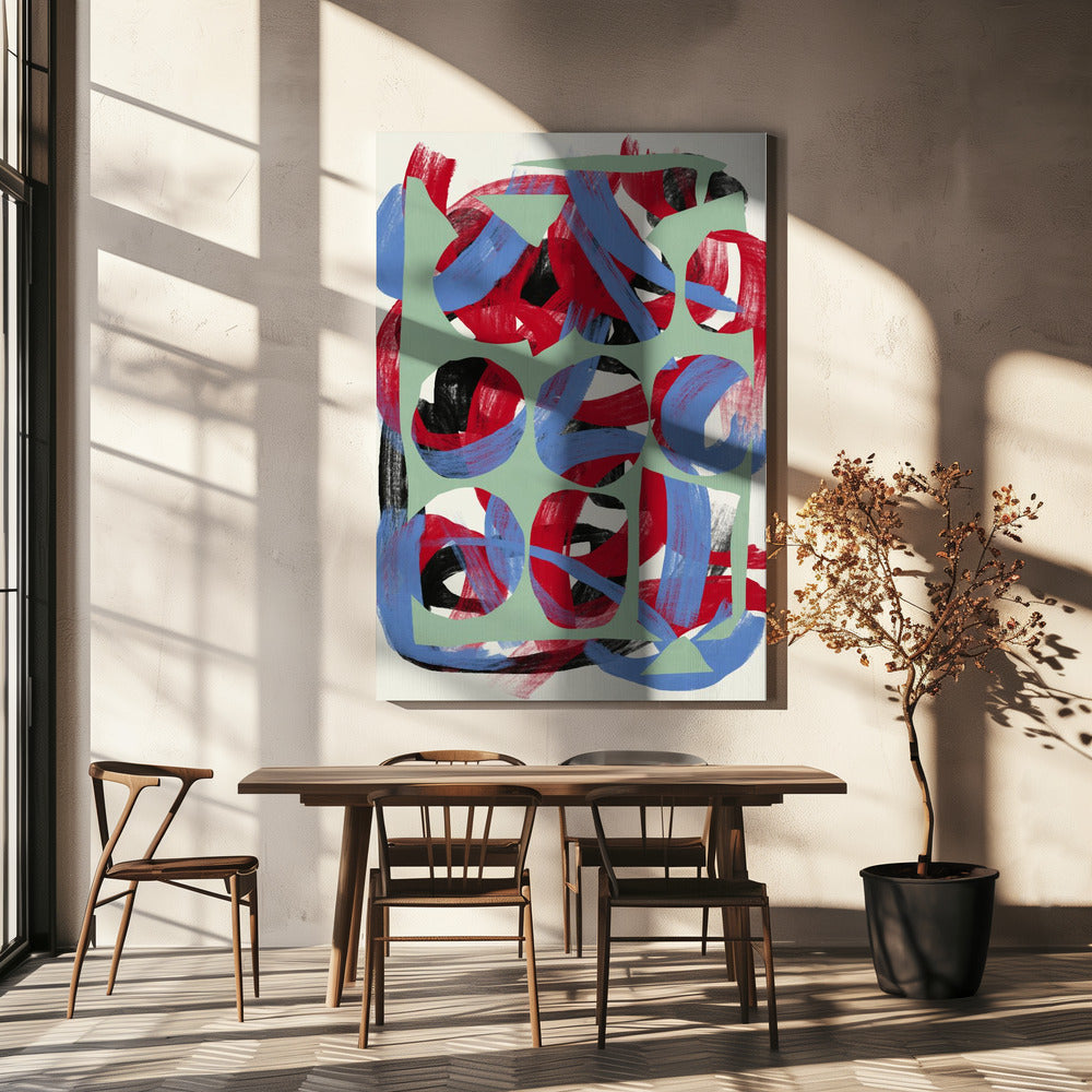 Abstract Art Canvas Print-wall-art-dry-directional-strokes-abstract-03-36X48inches