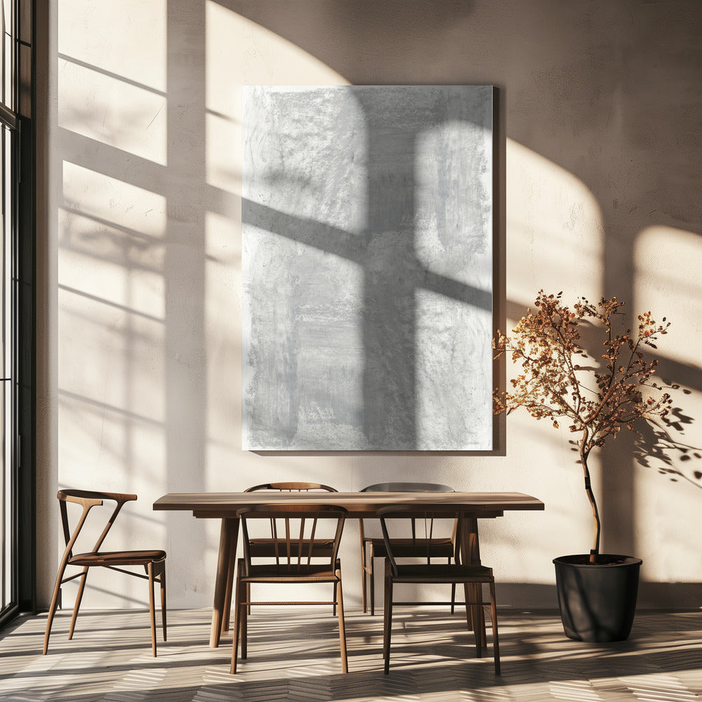 Artwork- Monotone Textures 5-24X36inches-In Black Floating Frame