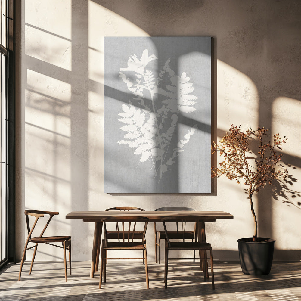 Artwork- Botanical Illustration 9-24X36inches-In Black Floating Frame