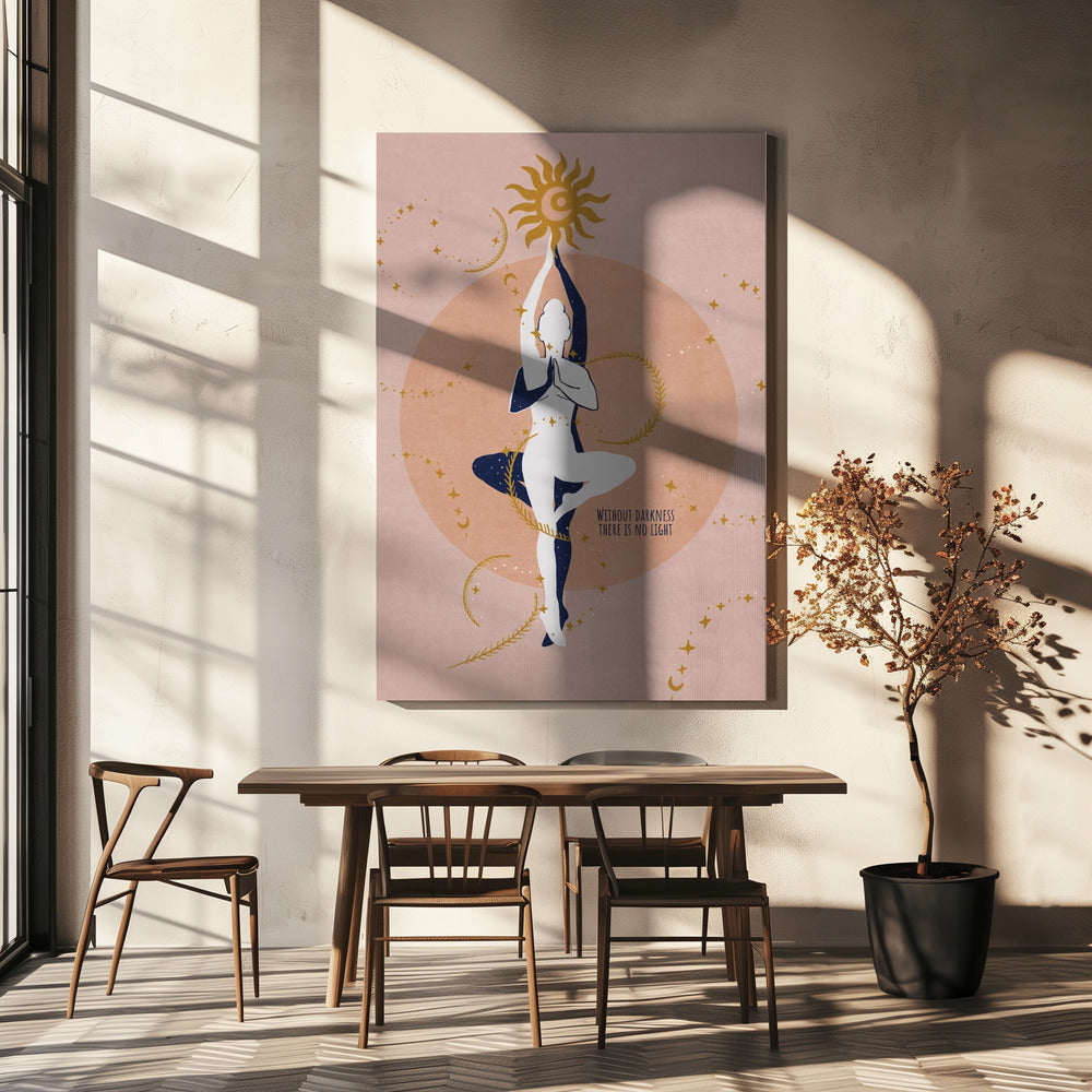 canvas prints Spiritual Sun, Moon / Spir 1336X48inches- Black Frame